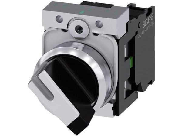 Siemens 3SU1150-2BF60-1BA0, Metalli, Musta, Metallinen, 104 g, 50 mm, 30 mm, 100 mm