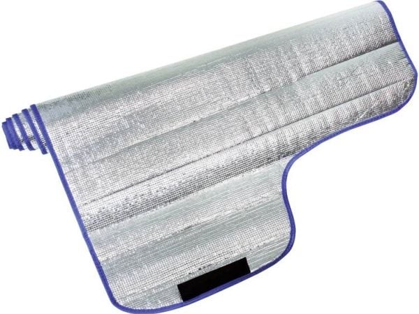 DINO rutedeksel aluminium-belagt, tyverisikring (B x H) 150 cm x 95 cm personbil aluminium (polert)