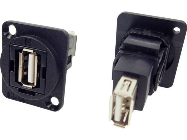 XLR-sovitin USB 2.0 B naaras USB 2.0 A sovitin, uppoasennus CP30208N CP30208N CP30208N Cliff Sisältö: 1 kpl