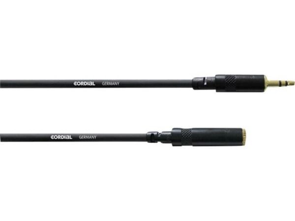 Cordial CFS 3 WY, 3.5mm, Hankjønn, 3.5mm, Hunkjønn, 3 m, Sort