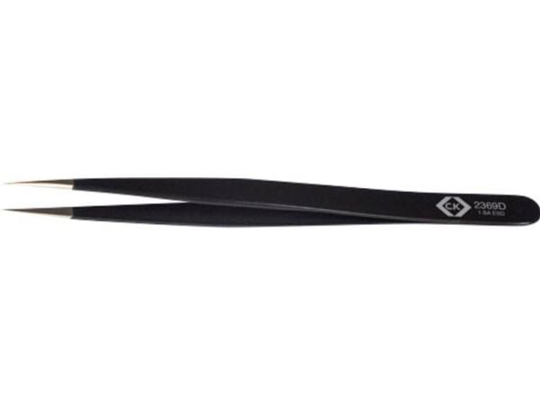 C.K T2369D ESD-tweezere – spiss SA-ESD, slank, fin 120 mm