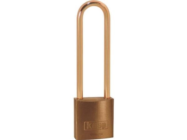 Kasp hengelås K12030L70BD 30 mm gylden gul