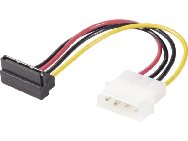 Renkforce RF-4159596, 0,15 m, SATA 6-pin, Hankjønn, Hankjønn, Sort, Rød, Gult, Harddisk