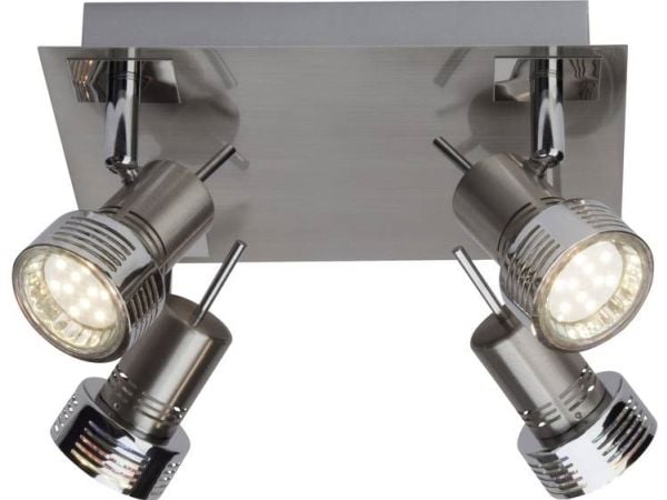 Brilliant Kassandra G34735/77 takspotter LED (RGB) GU10 12 W krom (satinert)
