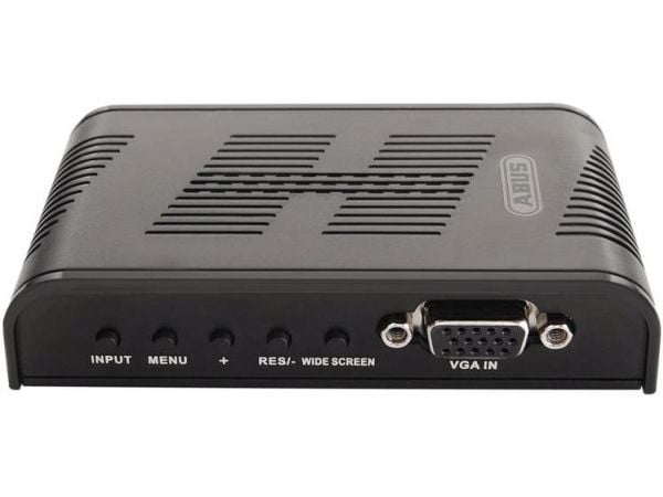 ABUS TVAC20001, Svart, 1600 x 1200 piksler, NTSC, PAL, Composite + S-Video, VGA, 12 V