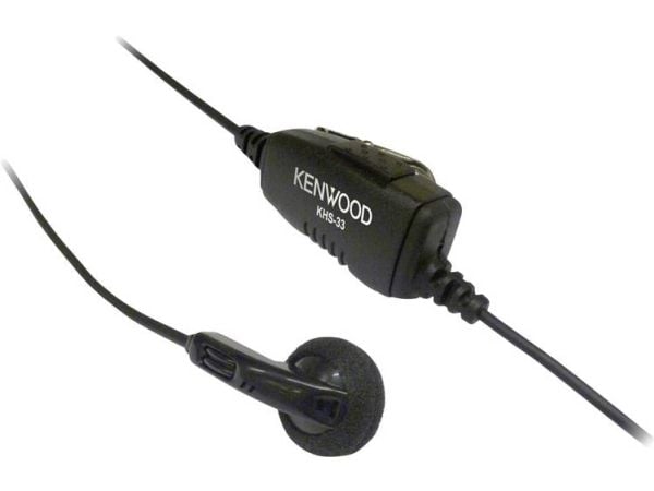 Kenwood Electronics KHS-33, Koblet med ledninger (ikke trådløs), Hodesett, Sort