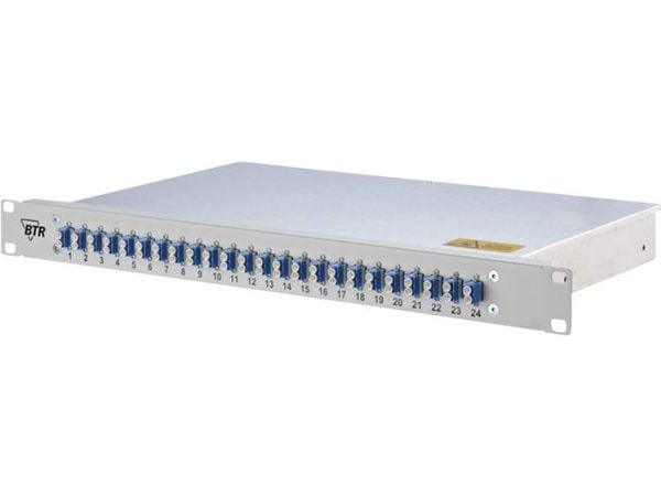 METZ CONNECT OpDAT, LC, grå, aluminium, stål, hyllemontering, 1U, 482,6 mm