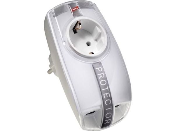 DEHN DPRO 230 NT, 1 AC-utganger, 230 V, 50 - 60 Hz, 16 A, Hvit, Faks, Nettverk, Telefon