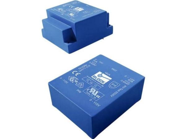 Block FL 18/18 Printtransformator 2 x 115 V 2 x 18 V/AC 18 VA 500 mA