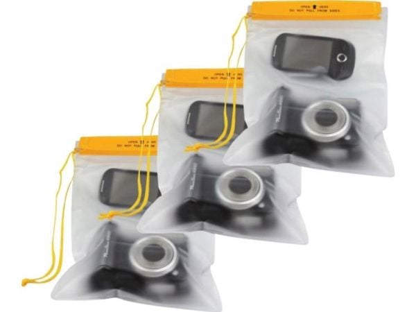 Highlander Pose PVC Pouch 3er (L x B) 250 mm x 170 mm Transparent, Gul CS026