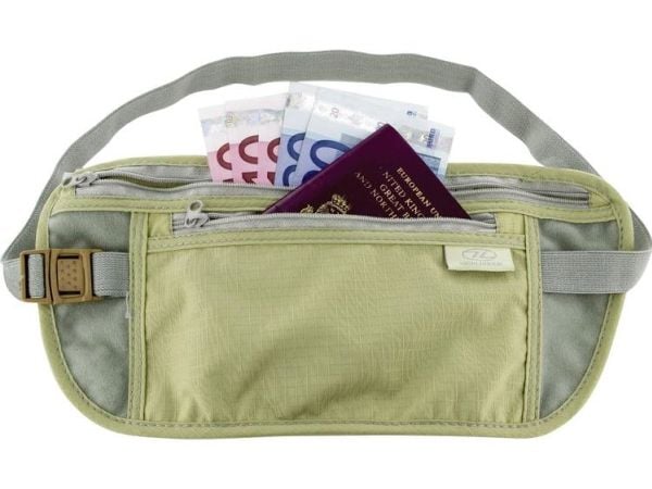 Highlander Bæltetaske Double Pocket Money Belt (B x H) 300 mm x 140 mm Oliven MB102