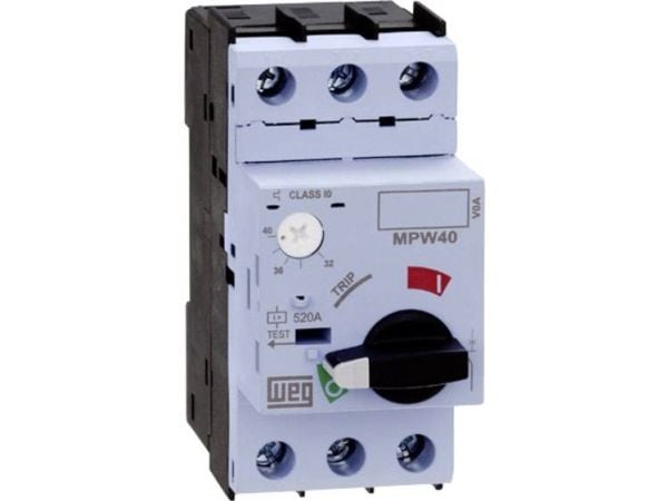 WEG 12428108 MPW40-3-D016 Moottorin suojaus säädettävissä 1,6 A 1 kpl 1 kpl