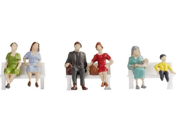 NOCH Sitting People, HO (1:87), Flerfarget