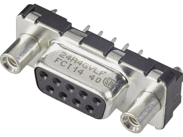 FCI D-SUB D15S24A4GX00LF D-SUB stiftlist 180° pol: 15 lodding 1 stk