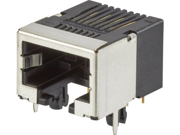 RJ45-liitin, uppoasennus vaakasuoraan FCI Modulaariset liittimet CAT 3 Metalli 1 kpl