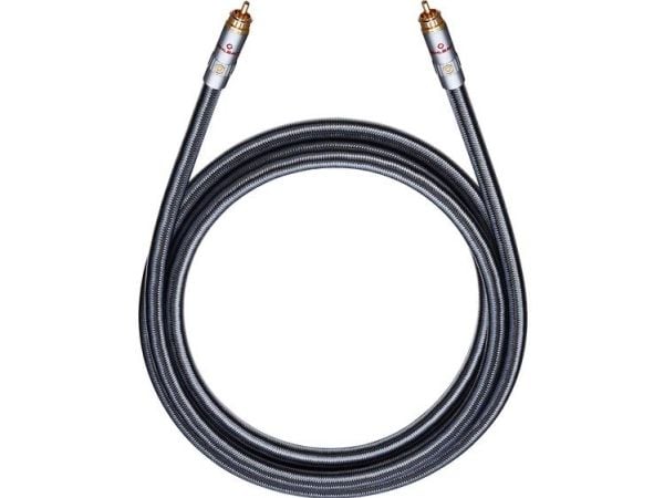 OEHLBACH XXL Sub Xtreme 440, RCA, Hankjønn, RCA, Hankjønn, 4,4 m, Svart, Sølv
