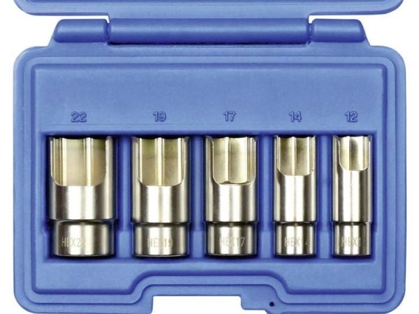 Kunzer pipetilbehør-sett 3/8 (10 mm) 5 deler 7WSL05