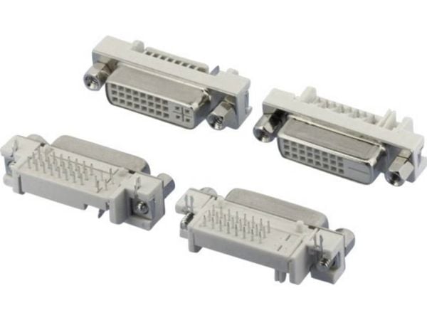 W & P Products 507-29-2-2-20 DVI-kontakt horisontal innbygging poltall: 29 sølv 1 stk