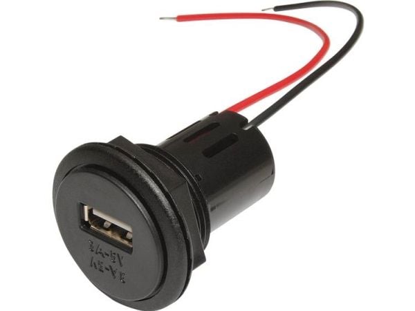ProCar power USB-uttag maxbelastning 3 A (USB-A) 12 V till 5 V, 24 V till 5 V