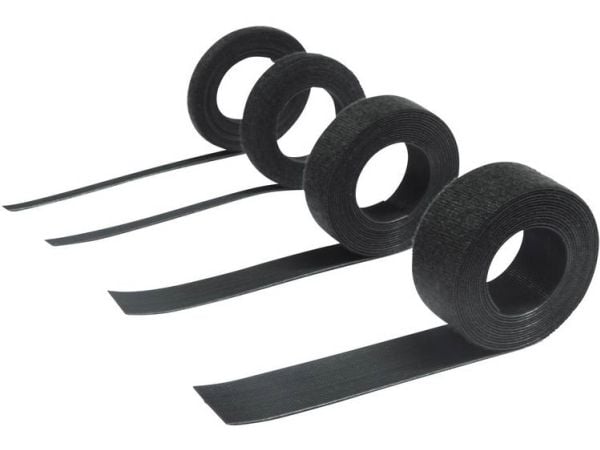 Hebotec 11-KE07005FRT Burrebånd til samling Burrebånd statisk loop del (L x B) 5000 mm x 7,5 mm Sort 5 m