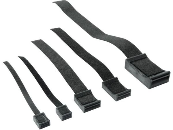 Hebotec borrelås-sokkel for samlebånd, med sokkel, for skrue, hefte- og lo-sky del (B x H) 20 mm x 180 mm svart 30 (3011-004-180)