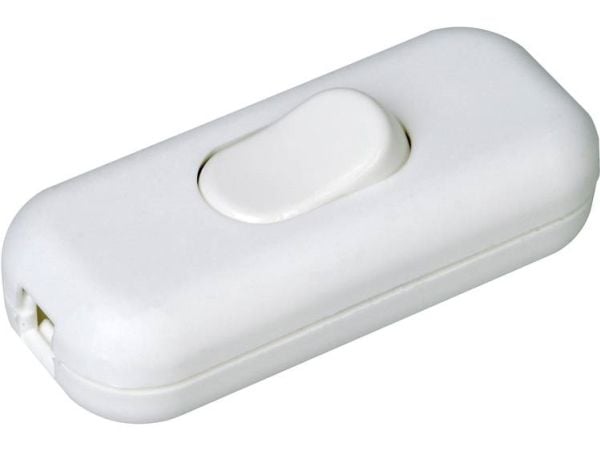 Kopp 191317000 Johtokytkin vedonpoistolla Valkoinen 1 x Off/On 2 A 1 kpl 1 kpl