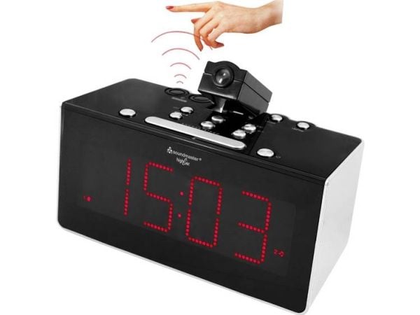 Soundmaster FUR6005, Kello, FM, PLL, LED, 4,57 cm (1.8"), Musta, Aika