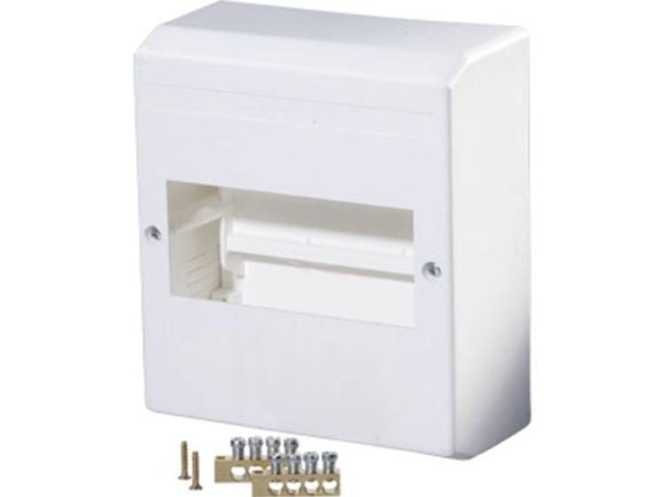 F-Tronic 7260015 KV06K Jakelukaappi Pinta-asennettava Jakojakojen lukumäärä = 6 Rivien lukumäärä = 1