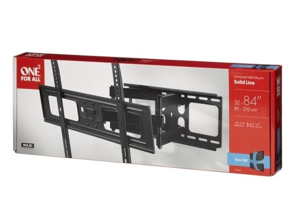 One For All SOLID WM 4661 - Monteringssett (fullt bevegelig veggfeste) - for flatpanel - skjermstørrelse: 32"-84"