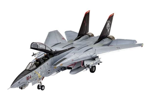 Revell modellbyggsats Flygplan 1:72 - Grumman F-14D Super Tomcat i skala 1:72, nivå 3, trogen reproduktion med många detaljer, 03960, 120 År