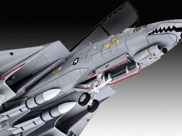 Revell modellbyggsats Flygplan 1:72 - Grumman F-14D Super Tomcat i skala 1:72, nivå 3, trogen reproduktion med många detaljer, 03960, 120 År