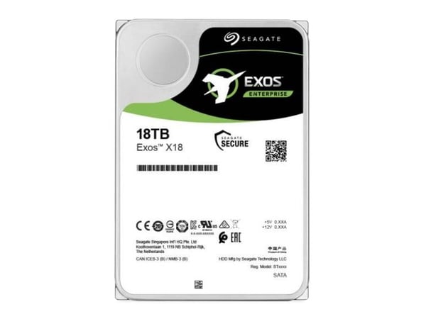 Seagate Exos X18 ST18000NM004J - Harddisk - 18 TB - intern - SAS 12Gb/s - 7200 rpm - buffer: 256 MB