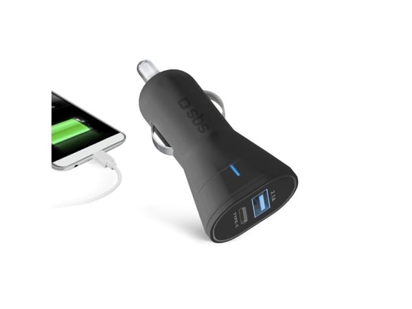 SBS TECRTC1USB2AUL, Automatisk, Cigartenner/lighter, 5 V, Sort
