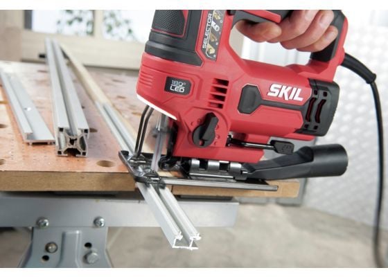 Skil 4531 GA, Toppgrep, Svart, Rød, 45°, Aluminium, Tre, 3200 spm, 8,5 cm