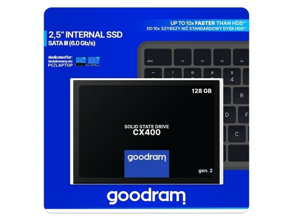 GOODRAM CX400 - Gen 2 - SSD - 128 GB - intern - 2,5" - SATA 6Gb/s