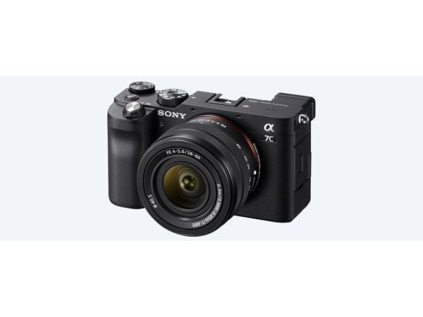 Sony a7C ILCE-7CL - Digitalkamera - speilløst - 24.2 MP - Full Frame - 4K / 30 fps - 2.1optisk x-zoom 28 - 60 mm-linse - Wireless LAN, NFC, Bluetoo...