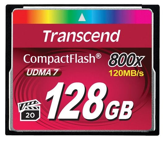 Transcend - Flashminnekort - 128 GB - 800x - CompactFlash