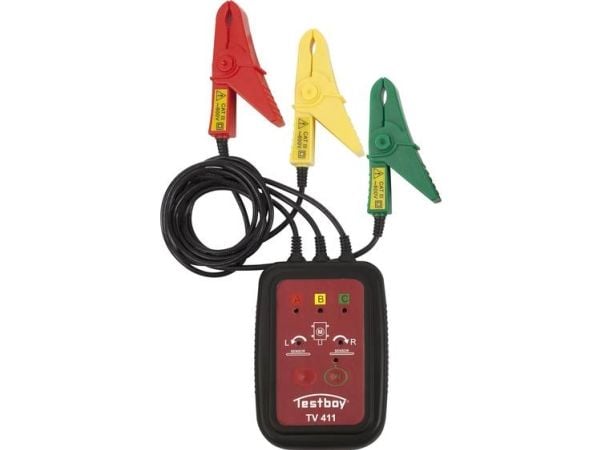 Testboy TV 411 Pyörivä kenttämittari CAT III 600 V LED-valonlähde