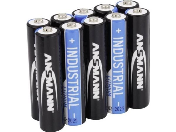 ANSMANN - Batteri 10 x AAA - Li - svart