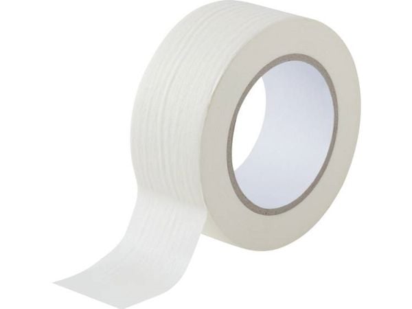 TOOLCRAFT 93038c190 crepebånd hvit (L x B) 50 m x 50 mm - 1 stk