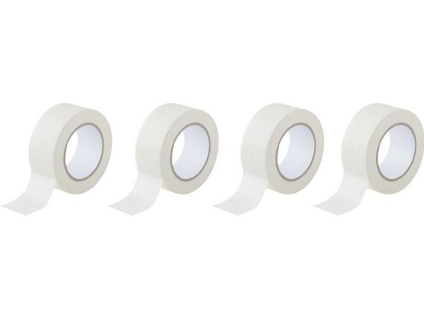 TOOLCRAFT 93038c191 crepebånd hvit 50 m x 50 mm 4 stk