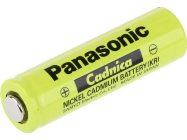 Panasonic N600AAK spesialbatteri R6 (AA) 1,2 V NiCd 600 mAh tåler høy temperatur (1 stk)