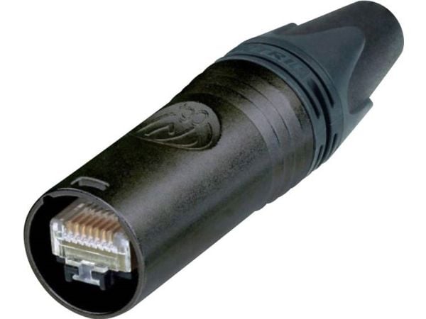Neutrik NE8MX6-B, RJ-45, Svart, Cat6a, Gull, 1000 V, 1,5 A