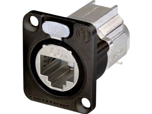 Neutrik NE8FDX-Y6-B RJ45 dataliitin etherCON D-sarja NE8FDX-Y6-B Liitäntä, suora Napaisuus: 8P8C Musta 1 kpl