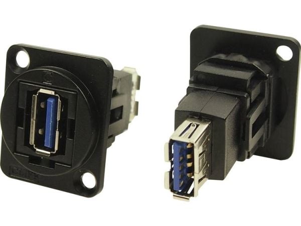 XLR-adapter USB-A hann 3,0 til USB 3,0 B hunn adapter (innbygging) CP30205NMB