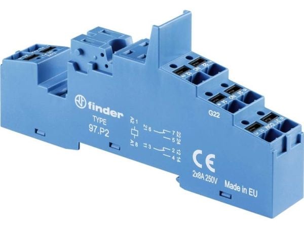Finder 97.P2 Releen pistorasia Sopii sarjoihin: Siemens sarja 3RA6 , Finder sarja 99, Weg sarja CWCI Finder 46.52, Finder 99.02, Finder 86.30.0.024...