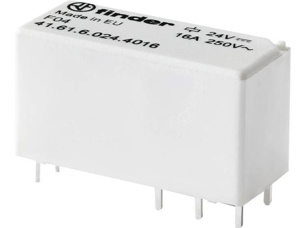 Finder 41.61.6.012.4016 Tulostusrele 12 V/DC 16 A 1 x vaihtokosketin 1 kpl 1 kpl
