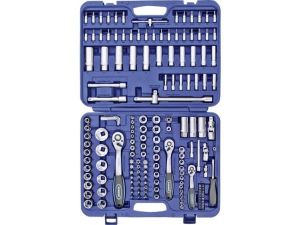 Kunzer topnøkkelsett metrisk 1/4 (6,3 mm), 1/2 (12,5 mm), 3/8 (10 mm) 7SS172