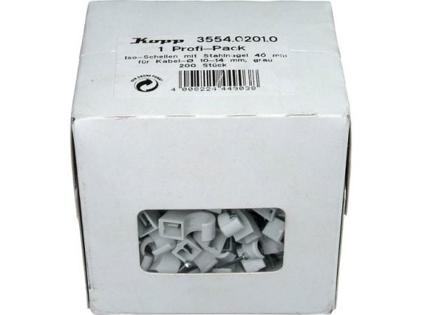 Nagelskena bunt Ø: 10-14 mm 355402010 grå, innehåll: 200 st