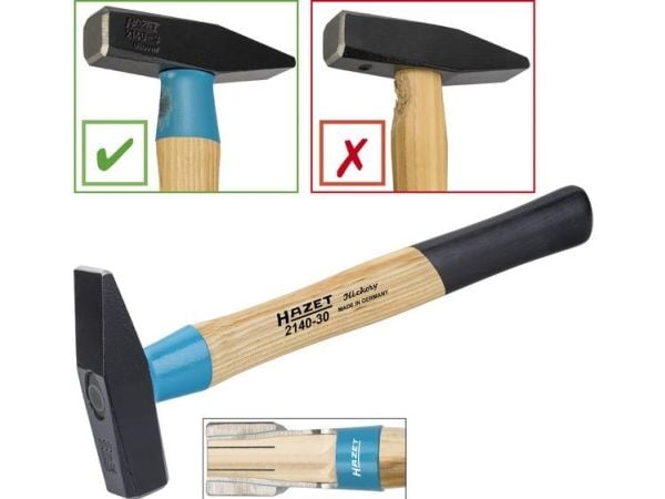 Hazet BluGuard 2140-100 smedhammer 1227 g, 360 mm, DIN 1041, 1 stk